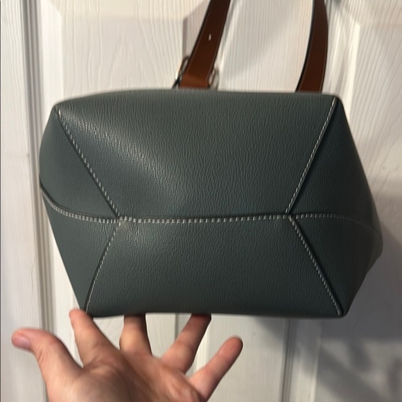 MDBM Madison De Beaute Marseilles CHOLET Bucket Leather Purse in Celeste - Picture 4 of 7